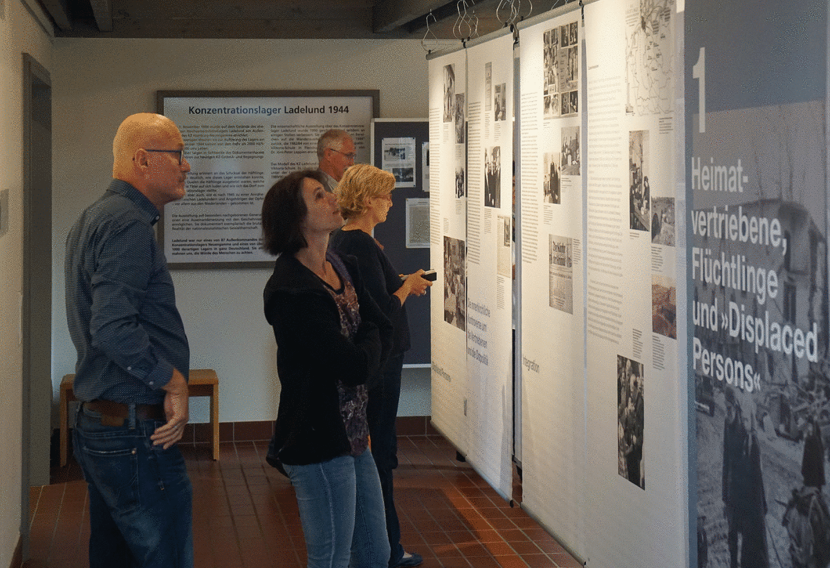 Eröffnung der Ausstellung in der KZ-Gedenkstätte Ladelund am 5. August 2016